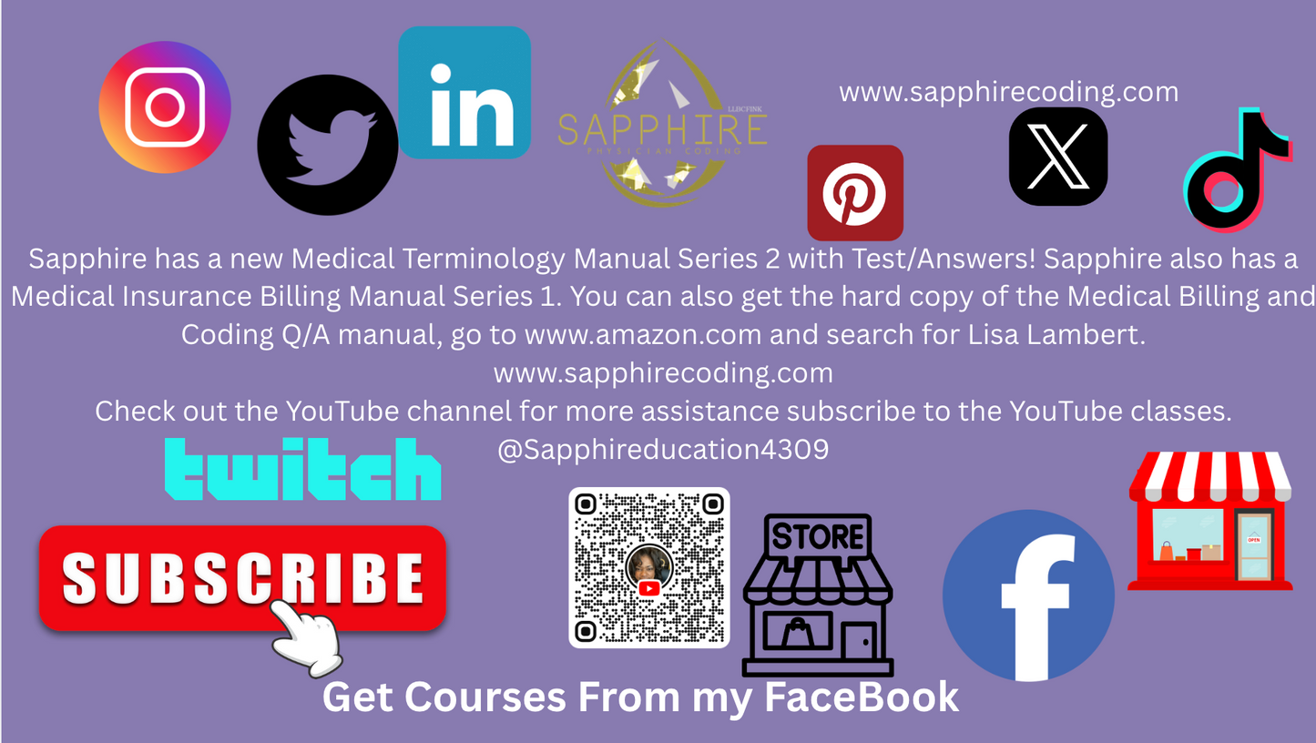 Sapphire PC Coding Digestive System - Course 61013