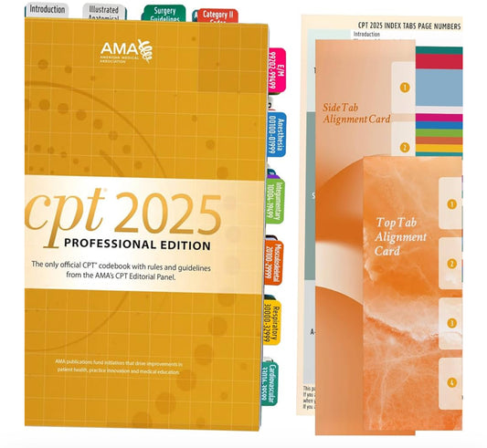 CPT Book Index Tabs! 50