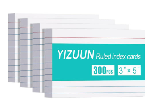 Idex Cards White with Heavy Ruled 3x5 300 Pack