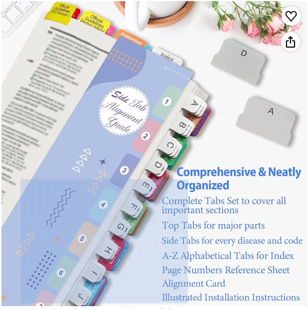 ICD-10-CM Book Tabs
